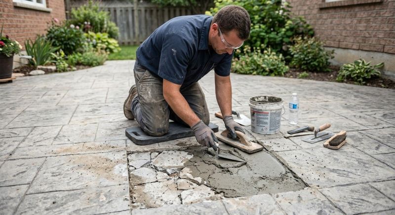 Decorative Concrete Repair project example